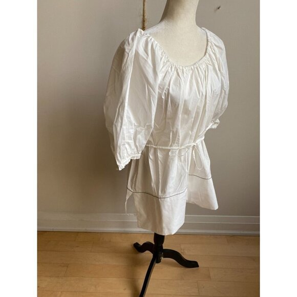 PROENZA Schouler Women BNWOT White Puff Sleeve Poplin Top New White Label - Picture 5 of 15
